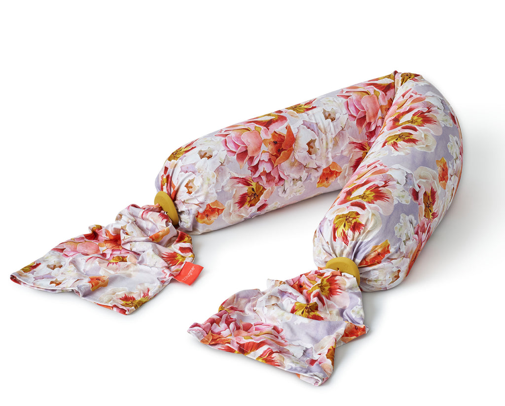 Nursing Pillow, Breast Feeding Pillows for Mom, Rose Floral Print