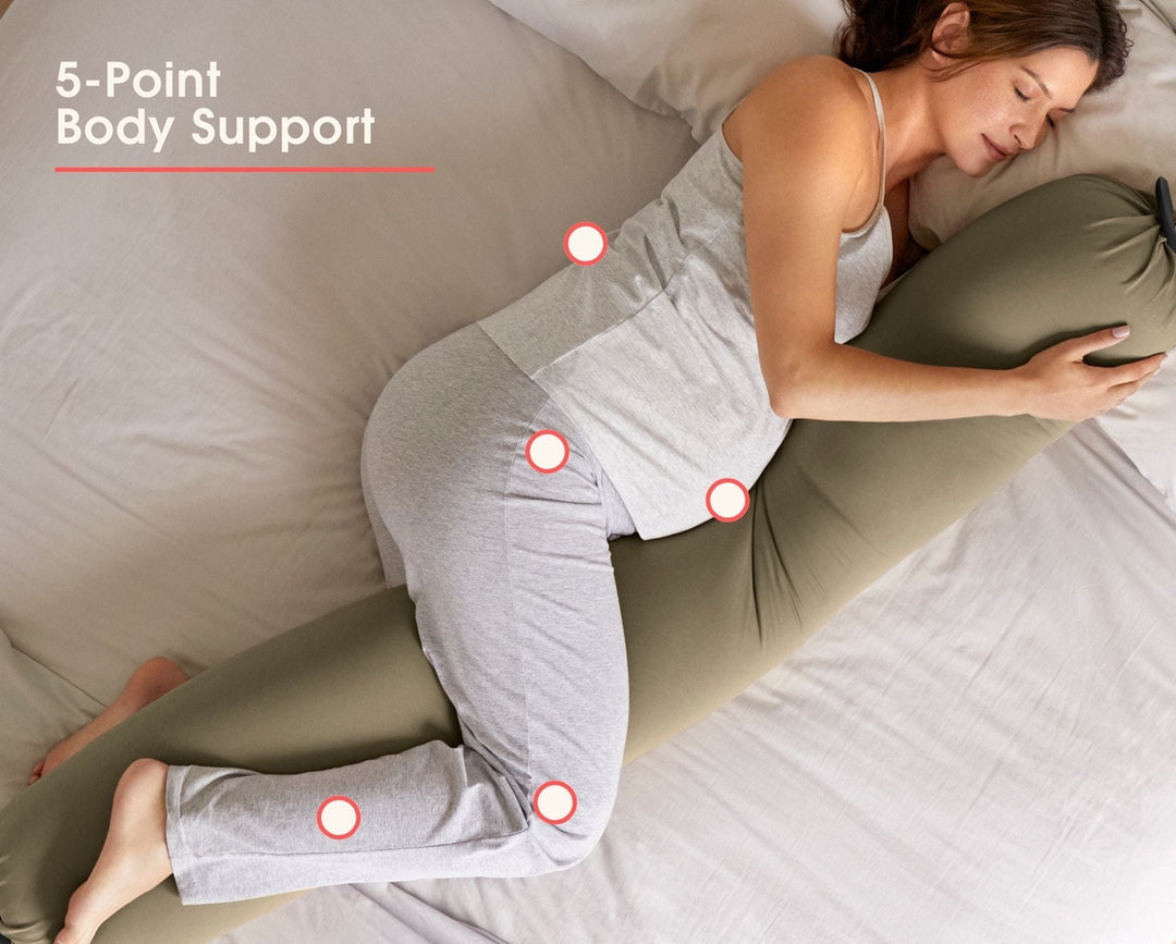 bbhugme Pregnancy Pillow 5Point BodySupport DustyOlive