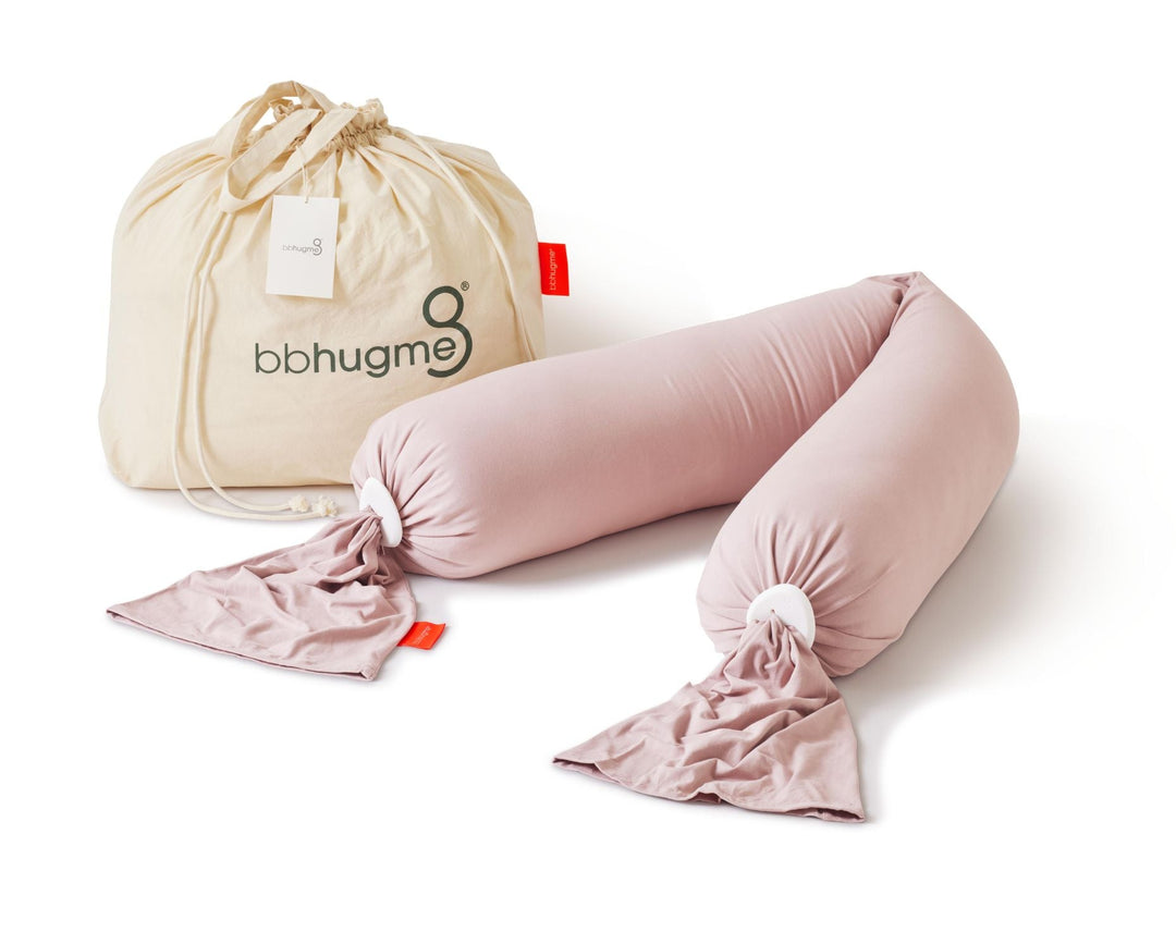 bbhugme Pregnancy Pillow Dusty Pink Travel Bag