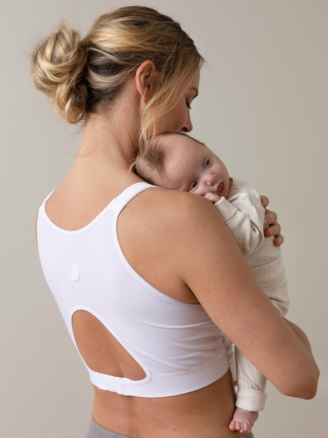 JoJo Maman Bébé White Lace Trim Maternity & Nursing Bra